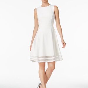 Calvin Klein White Midi Dress
